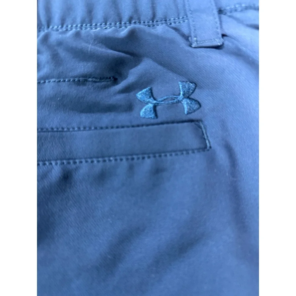 Under Armour HeatGear Mens Blue Golf‎ Shorts Loose Fit Size 40 Navy Performance